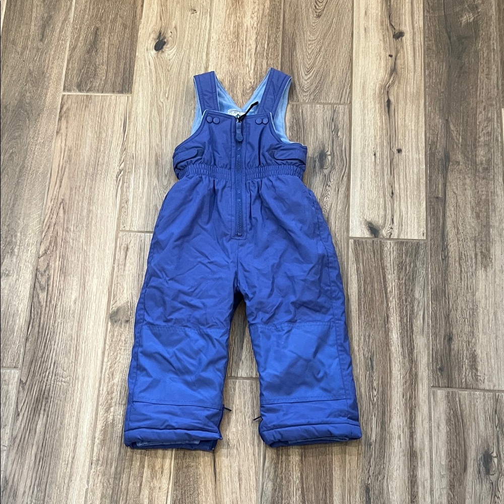 The Children's Place Periwinkle Blue Snow Bib Overalls / Snow Pants 24M - Picture 1 of 9